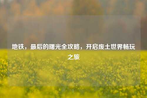 地铁,最后的曙光全攻略,开启废土世界畅玩之旅