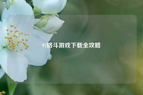 97格斗游戏下载全攻略