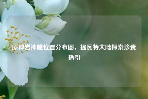 原神岩神瞳位置分布图，提瓦特大陆探索珍贵指引