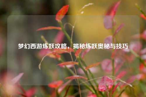 梦幻西游炼妖攻略，揭秘炼妖奥秘与技巧