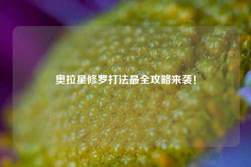奥拉星修罗打法最全攻略来袭！