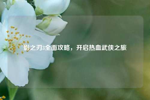 影之刃3全面攻略，开启热血武侠之旅
